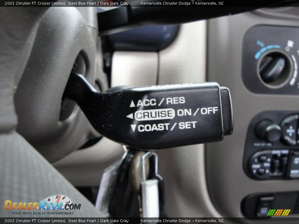 2003 Chrysler PT Cruiser Limited Steel Blue Pearl / Dark Slate Gray Photo #25