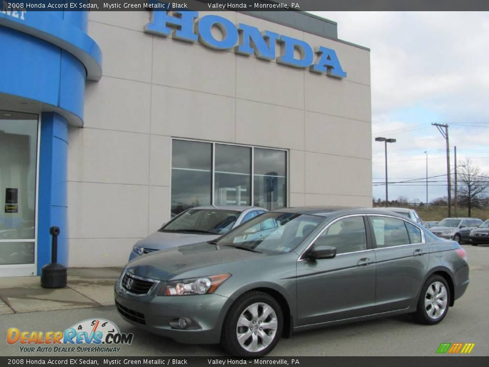 2008 Honda Accord EX Sedan Mystic Green Metallic / Black Photo #1