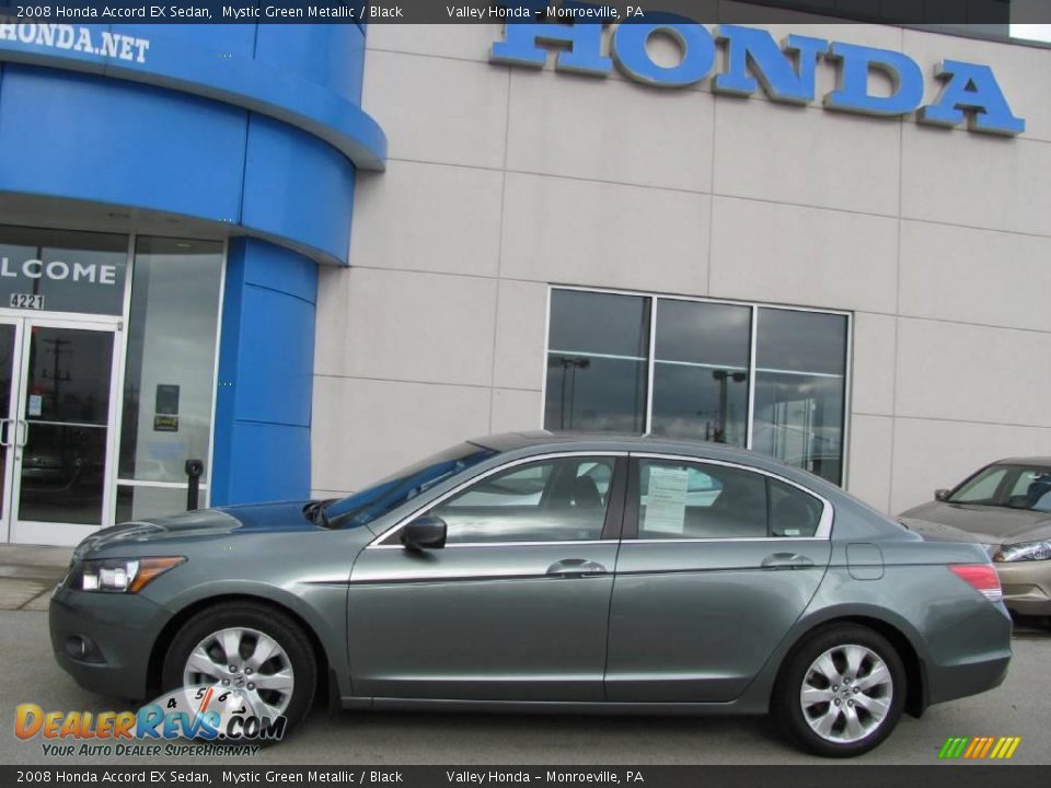 2008 Honda Accord EX Sedan Mystic Green Metallic / Black Photo #3