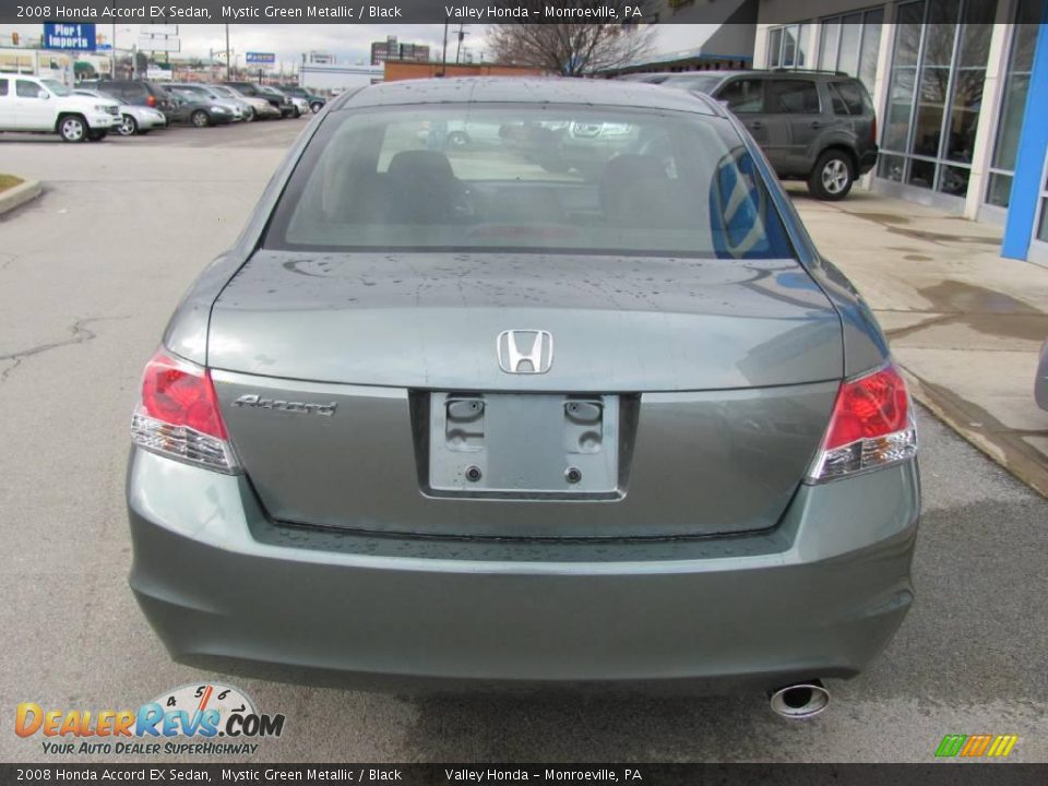 2008 Honda Accord EX Sedan Mystic Green Metallic / Black Photo #6