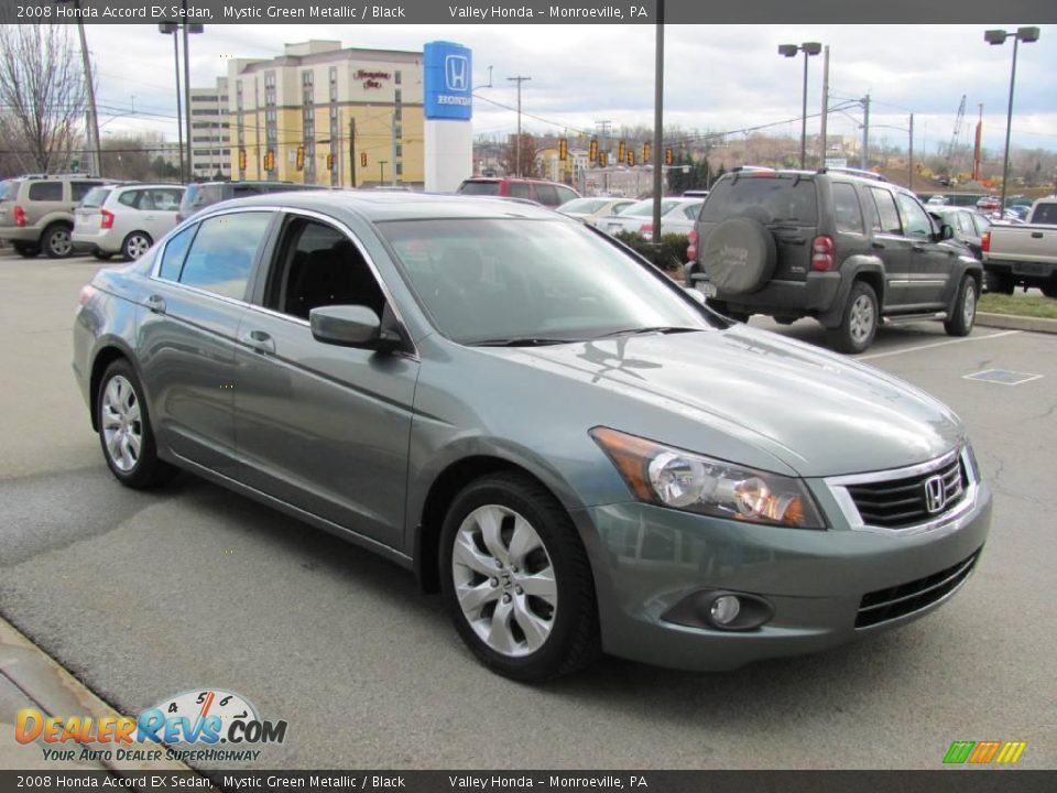 2008 Honda Accord EX Sedan Mystic Green Metallic / Black Photo #7