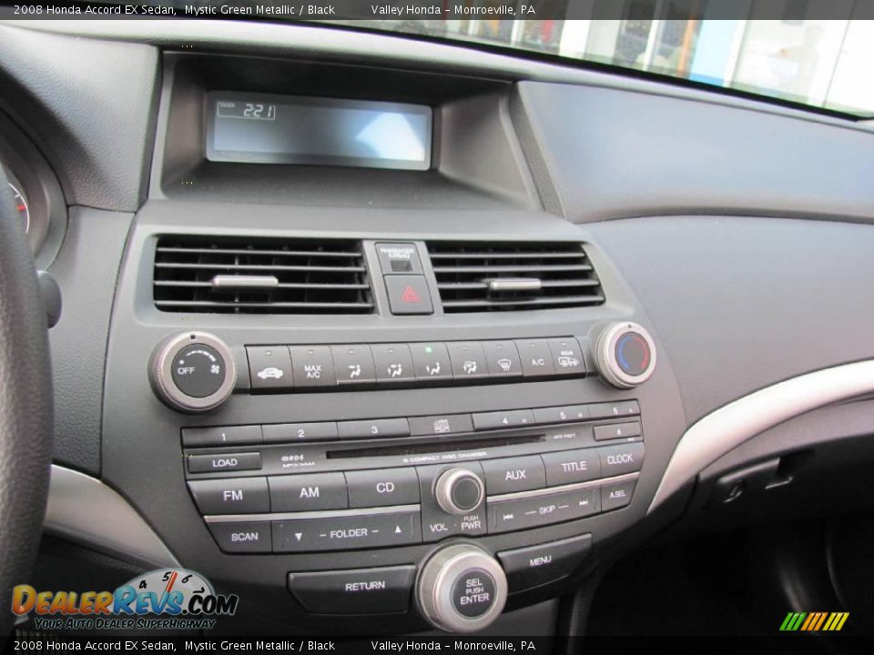 2008 Honda Accord EX Sedan Mystic Green Metallic / Black Photo #10