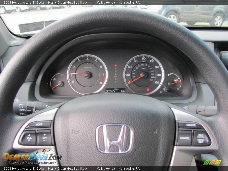 2008 Honda Accord EX Sedan Mystic Green Metallic / Black Photo #12