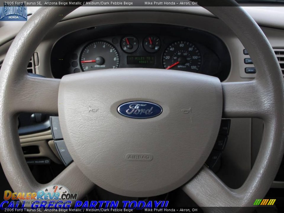 2006 Ford Taurus SE Arizona Beige Metallic / Medium/Dark Pebble Beige Photo #15