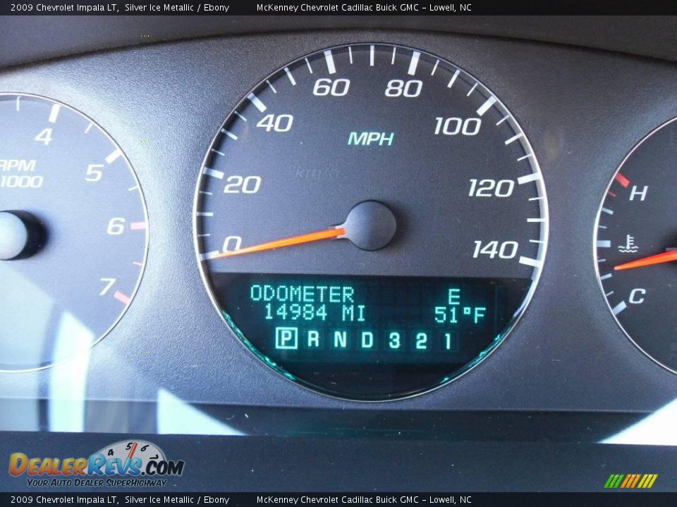2009 Chevrolet Impala LT Silver Ice Metallic / Ebony Photo #25