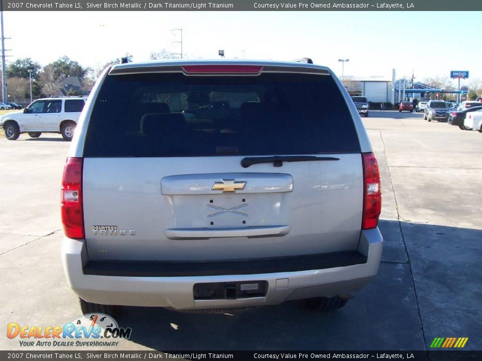 2007 Chevrolet Tahoe LS Silver Birch Metallic / Dark Titanium/Light Titanium Photo #4