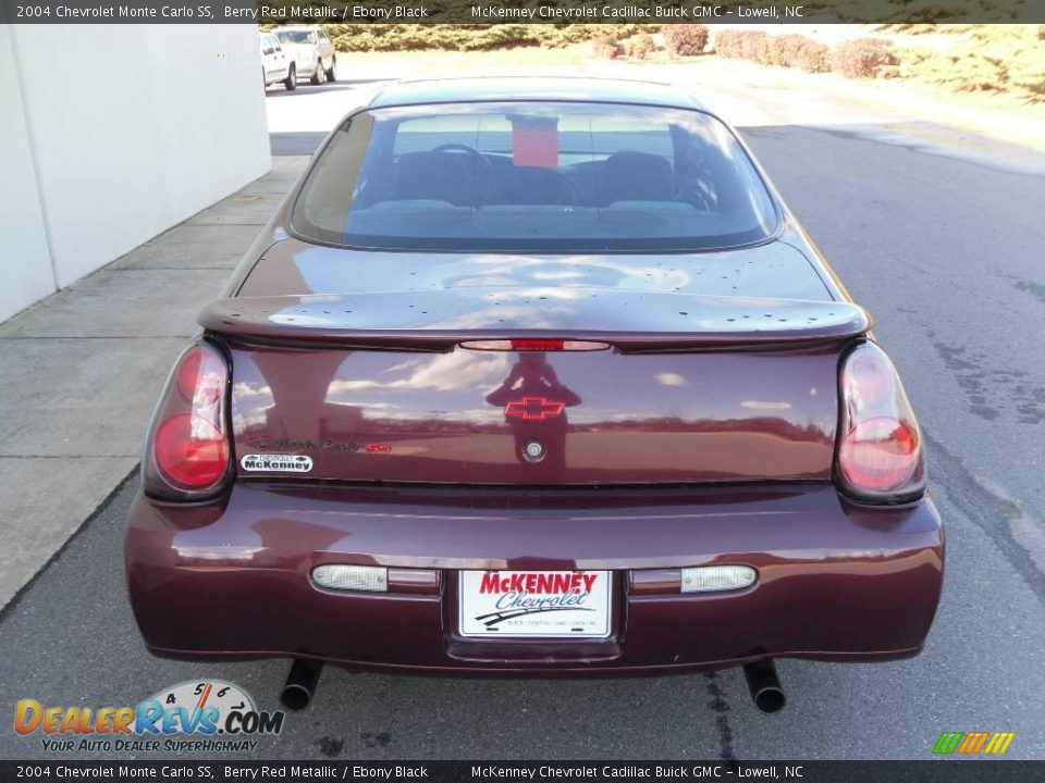 2004 Chevrolet Monte Carlo SS Berry Red Metallic / Ebony Black Photo #3