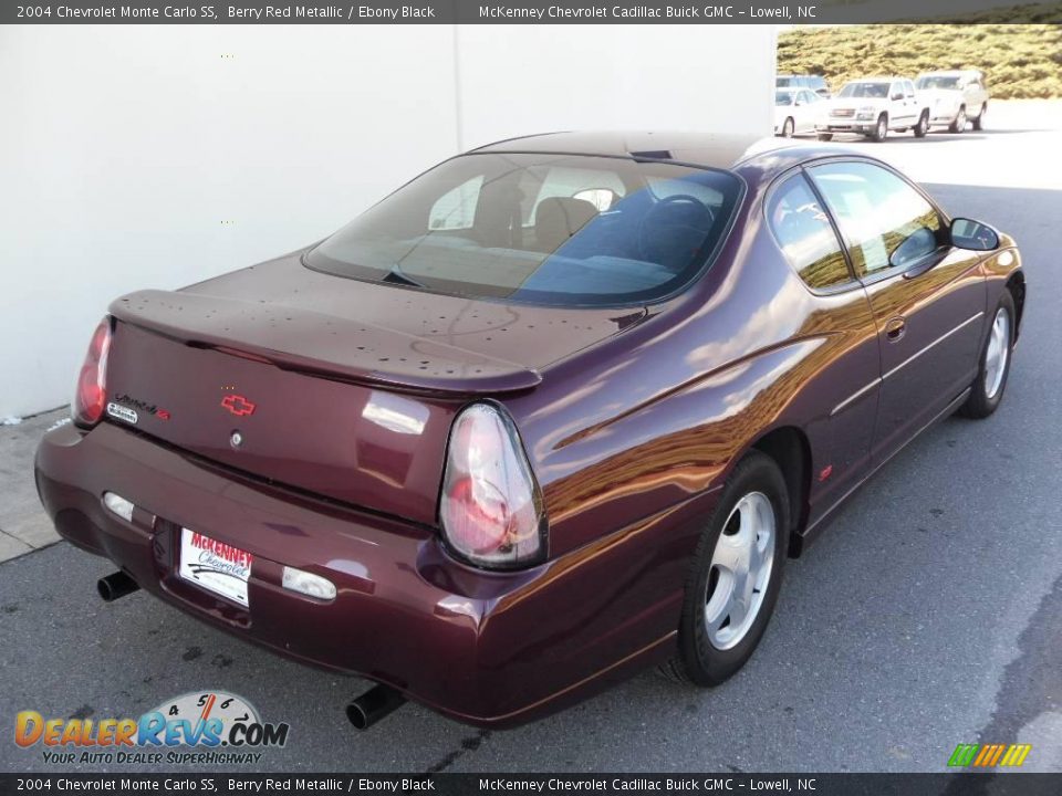 2004 Chevrolet Monte Carlo SS Berry Red Metallic / Ebony Black Photo #4