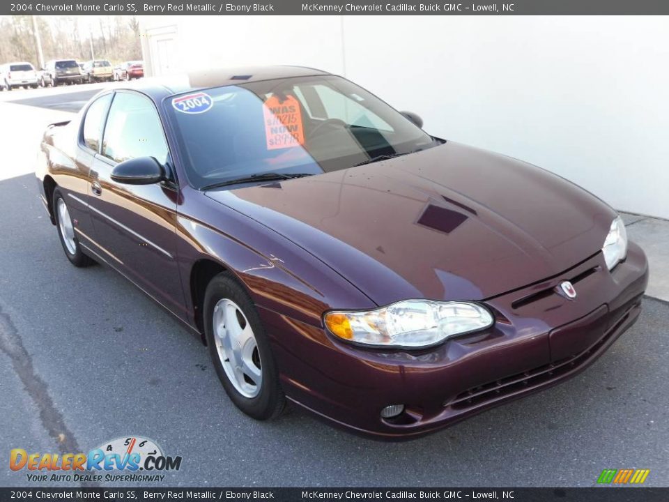 2004 Chevrolet Monte Carlo SS Berry Red Metallic / Ebony Black Photo #5