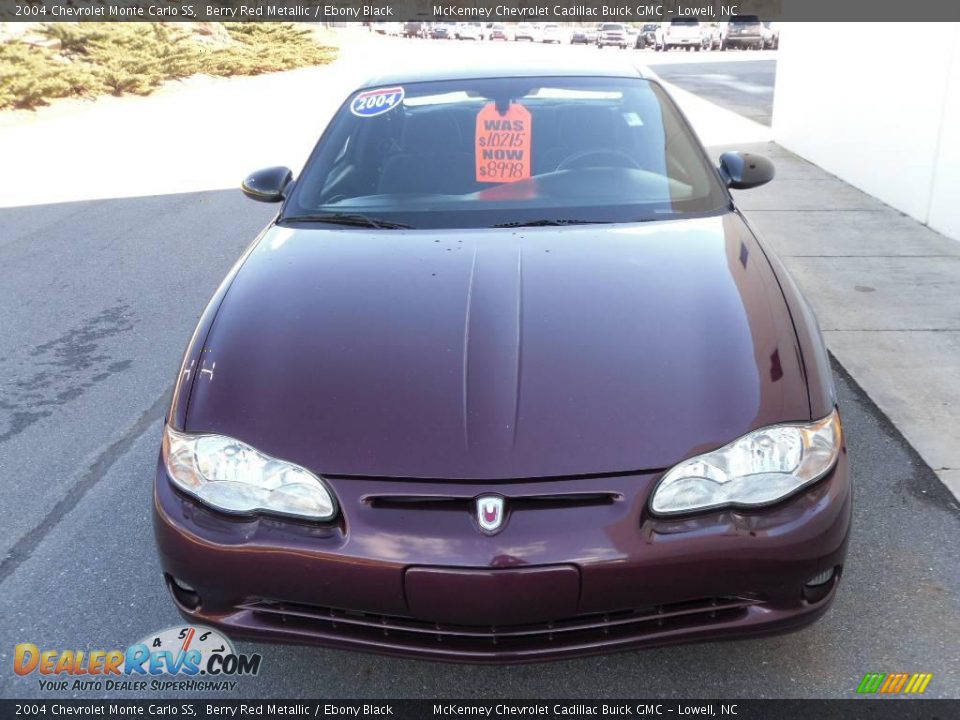 2004 Chevrolet Monte Carlo SS Berry Red Metallic / Ebony Black Photo #6