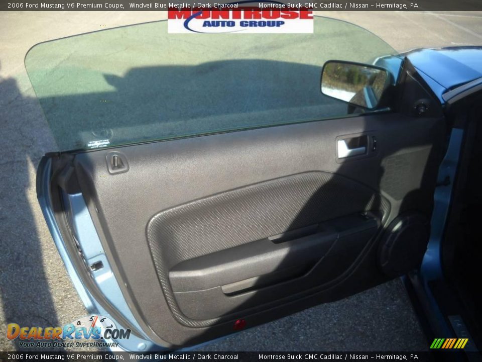 2006 Ford Mustang V6 Premium Coupe Windveil Blue Metallic / Dark Charcoal Photo #8