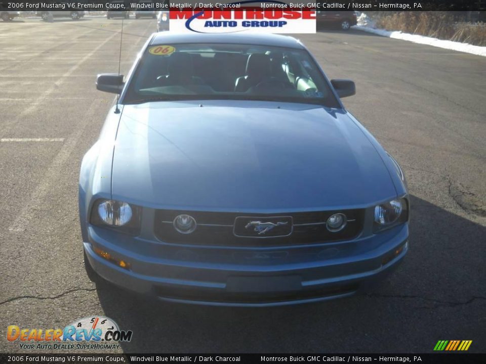 2006 Ford Mustang V6 Premium Coupe Windveil Blue Metallic / Dark Charcoal Photo #19