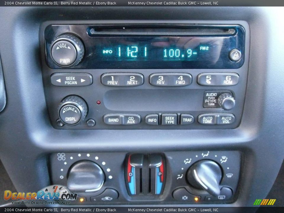 2004 Chevrolet Monte Carlo SS Berry Red Metallic / Ebony Black Photo #21
