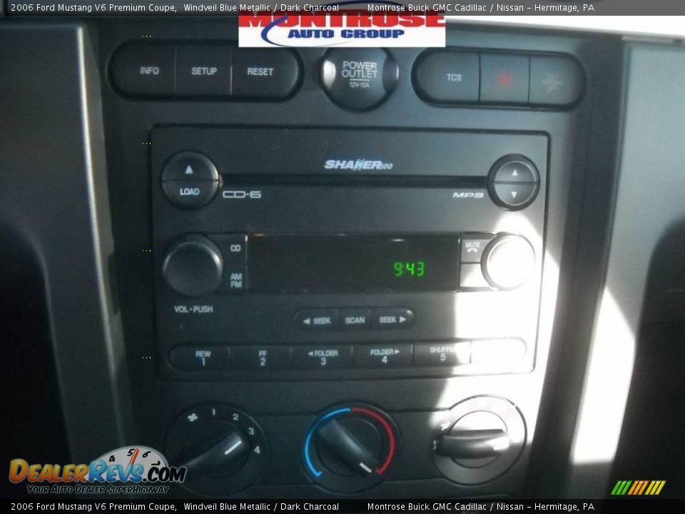 2006 Ford Mustang V6 Premium Coupe Windveil Blue Metallic / Dark Charcoal Photo #26