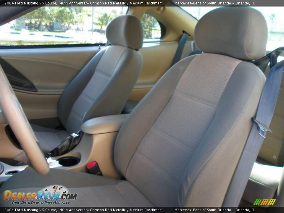 Front Seat of 2004 Ford Mustang V6 Coupe Photo #13