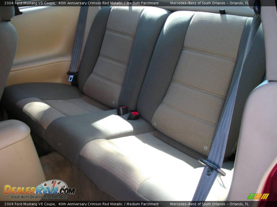 Rear Seat of 2004 Ford Mustang V6 Coupe Photo #14