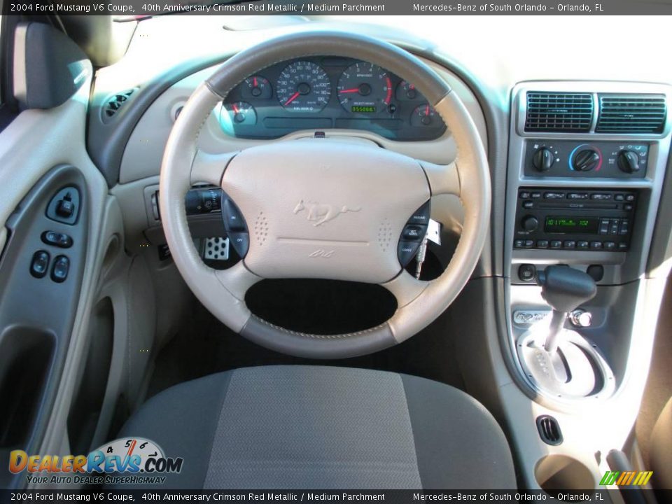 Dashboard of 2004 Ford Mustang V6 Coupe Photo #19