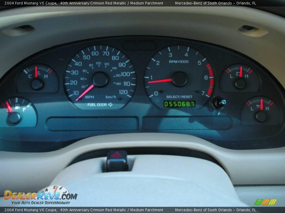 2004 Ford Mustang V6 Coupe Gauges Photo #20