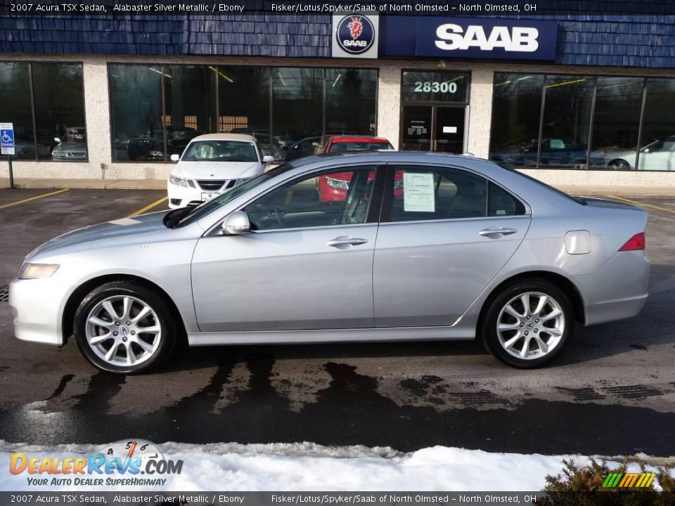 2007 Acura TSX Sedan Alabaster Silver Metallic / Ebony Photo #1