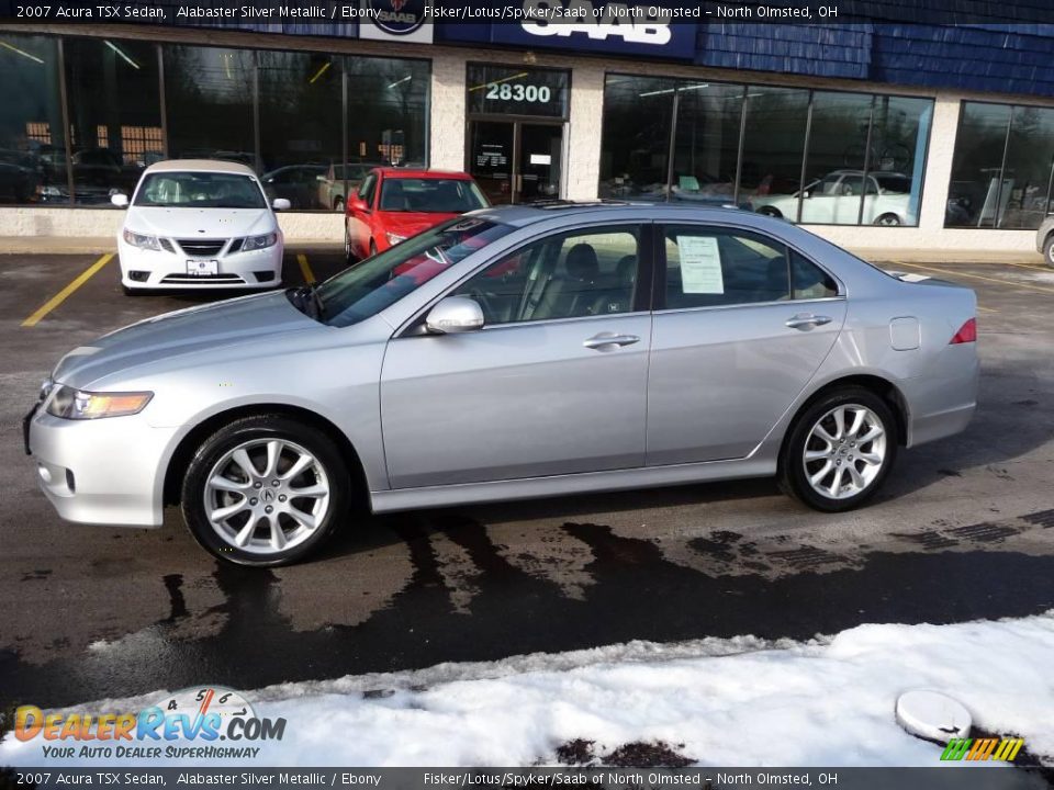 2007 Acura TSX Sedan Alabaster Silver Metallic / Ebony Photo #2