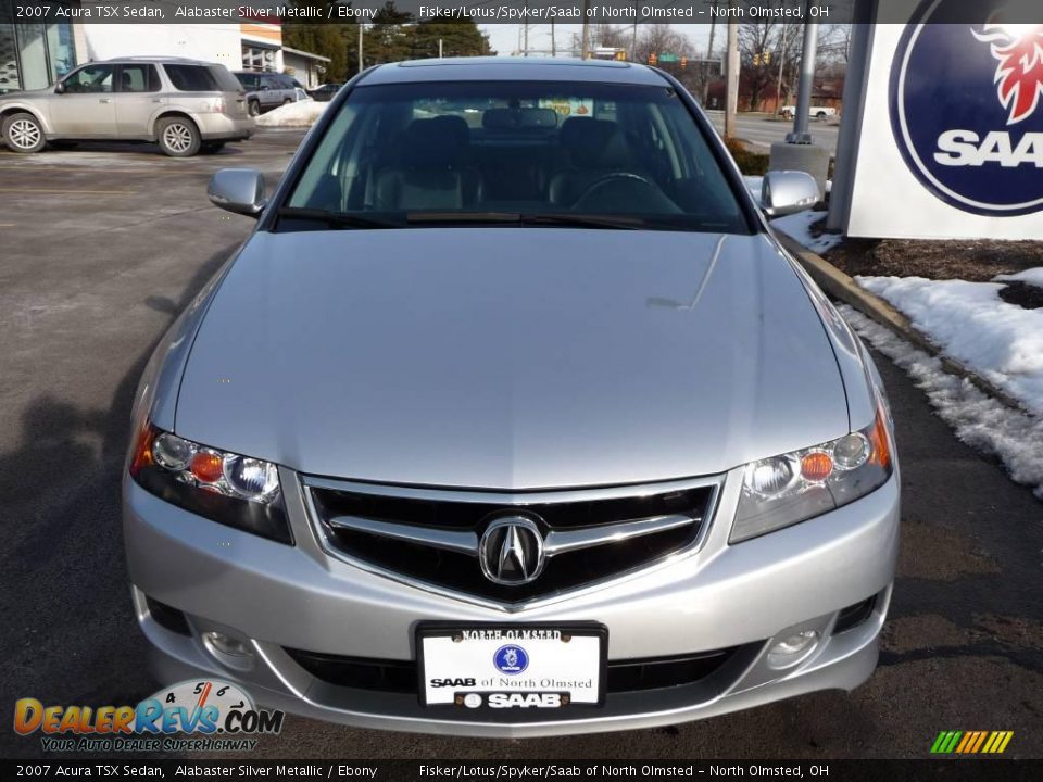 2007 Acura TSX Sedan Alabaster Silver Metallic / Ebony Photo #3