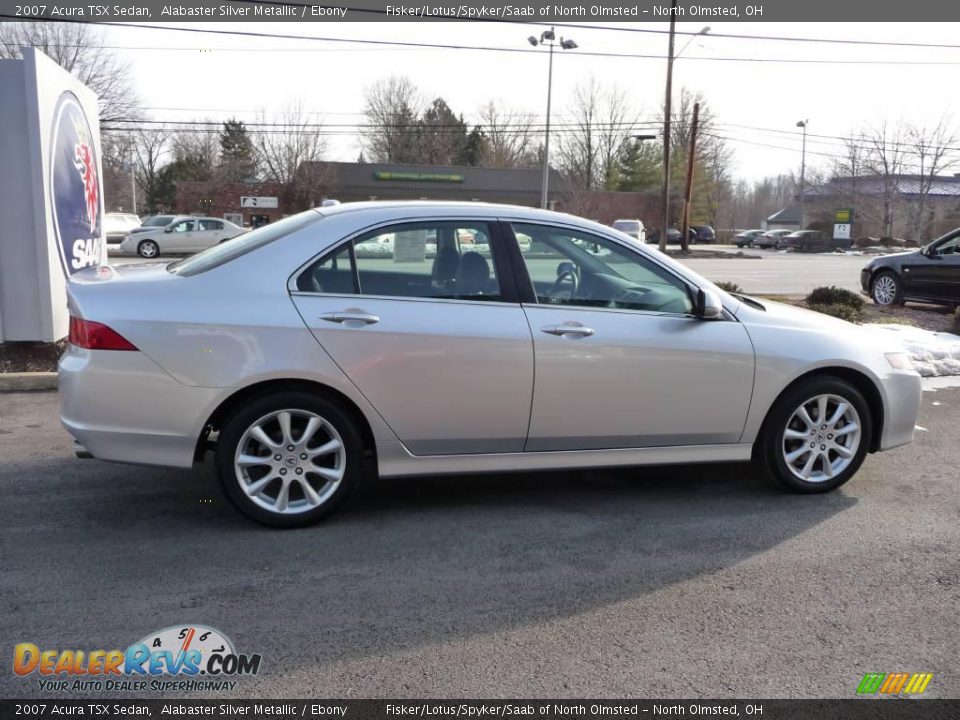 2007 Acura TSX Sedan Alabaster Silver Metallic / Ebony Photo #6