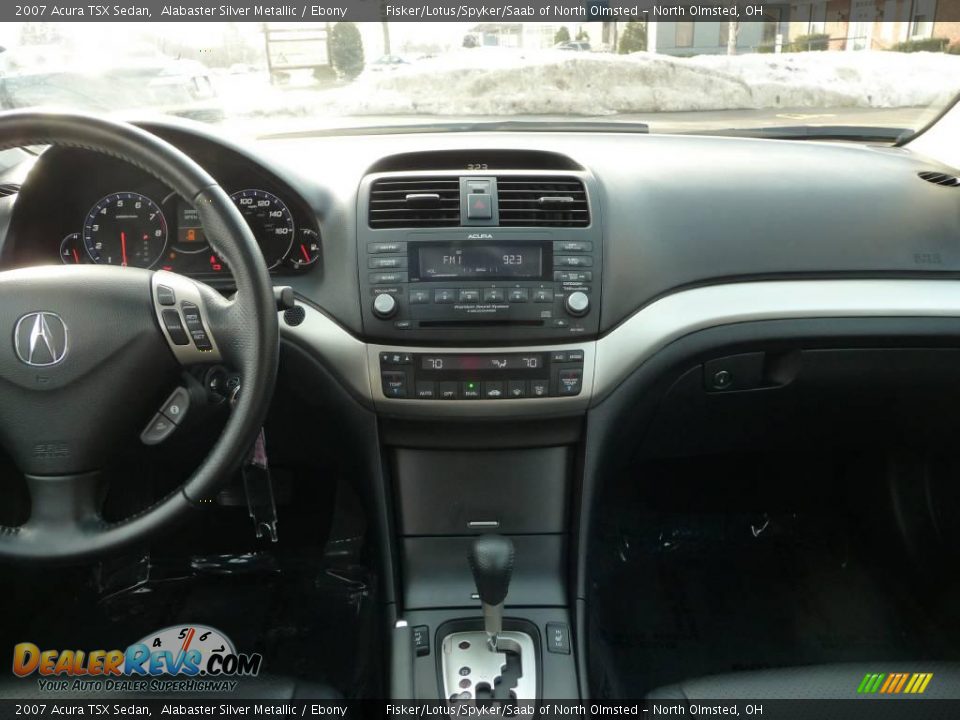 2007 Acura TSX Sedan Alabaster Silver Metallic / Ebony Photo #19