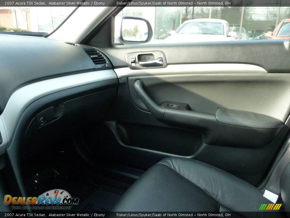 2007 Acura TSX Sedan Alabaster Silver Metallic / Ebony Photo #20