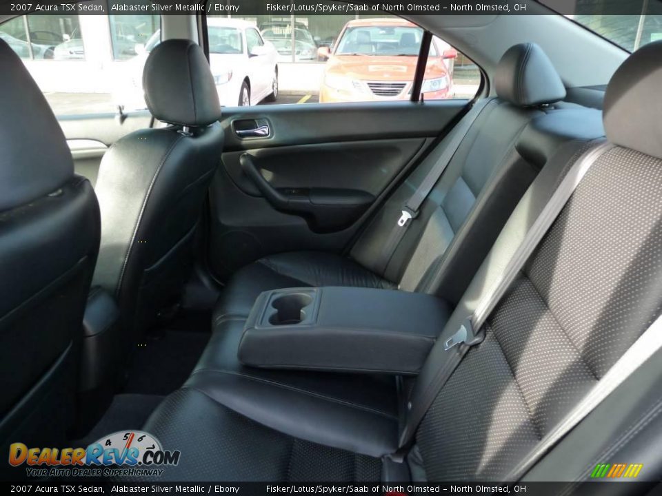 2007 Acura TSX Sedan Alabaster Silver Metallic / Ebony Photo #23