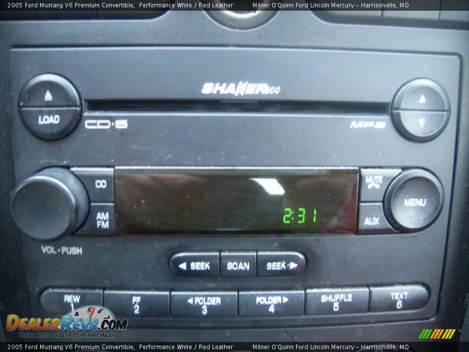 2005 Ford Mustang V6 Premium Convertible Performance White / Red Leather Photo #15