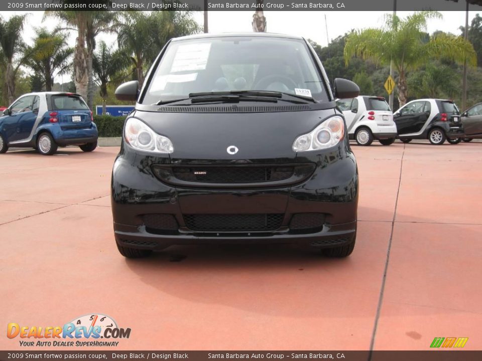 2009 Smart fortwo passion coupe Deep Black / Design Black Photo #2