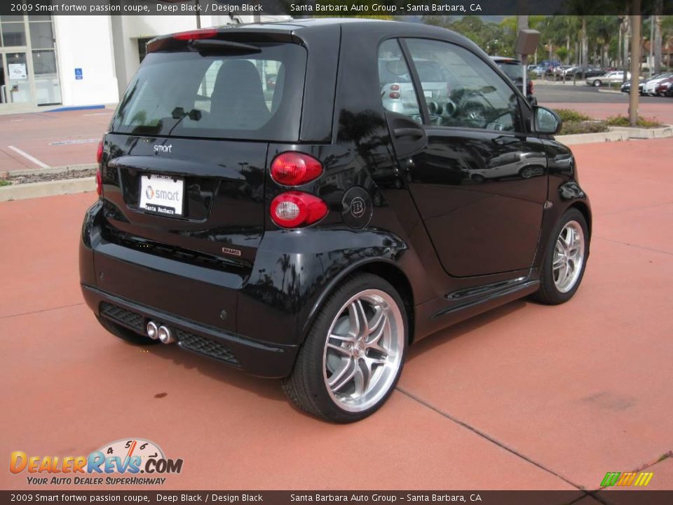 2009 Smart fortwo passion coupe Deep Black / Design Black Photo #4