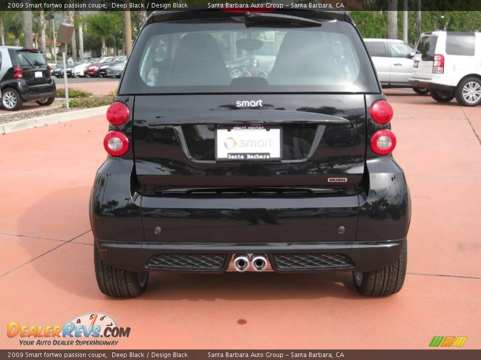 2009 Smart fortwo passion coupe Deep Black / Design Black Photo #5