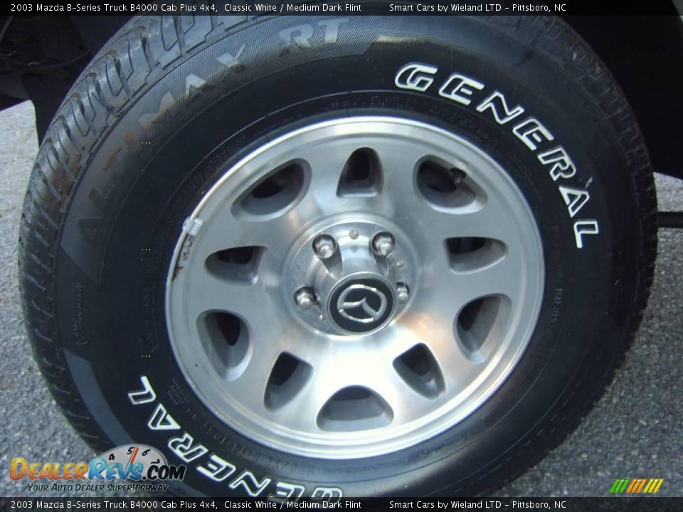 2003 Mazda B-Series Truck B4000 Cab Plus 4x4 Classic White / Medium Dark Flint Photo #18