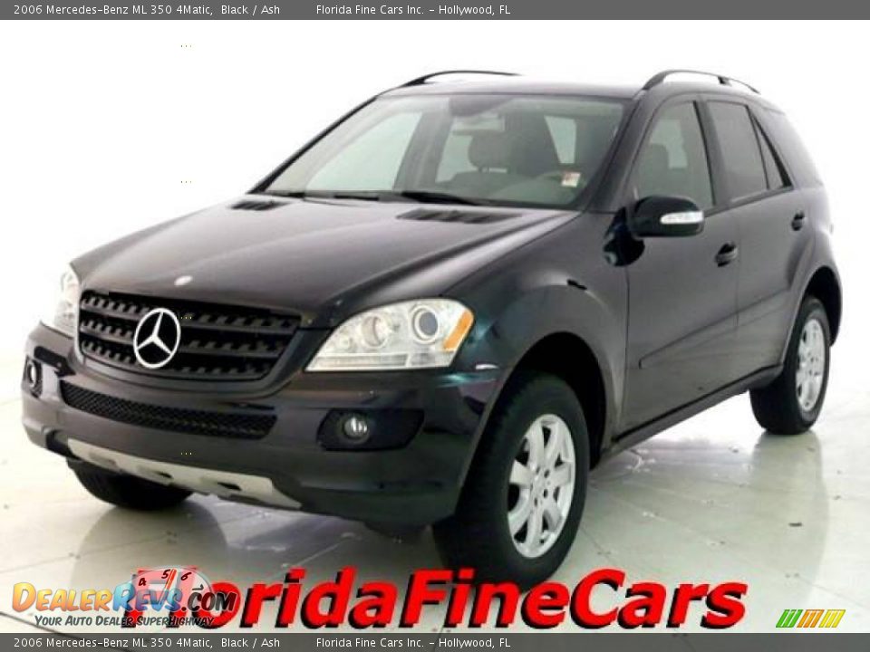 2006 Mercedes-Benz ML 350 4Matic Black / Ash Photo #1