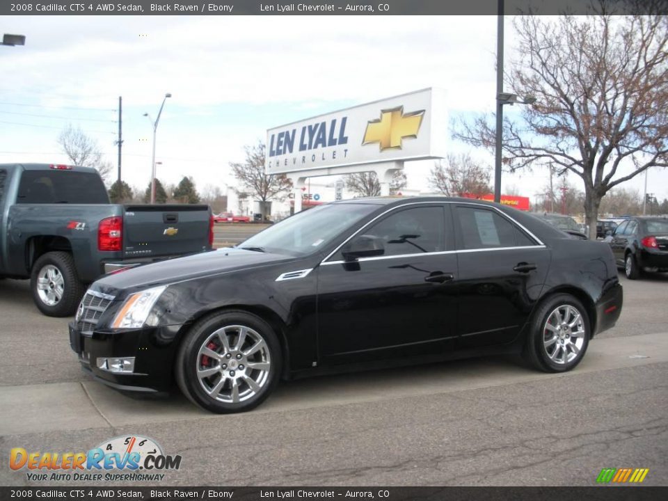 2008 Cadillac CTS 4 AWD Sedan Black Raven / Ebony Photo #1