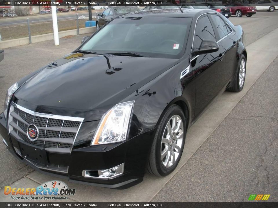 2008 Cadillac CTS 4 AWD Sedan Black Raven / Ebony Photo #2
