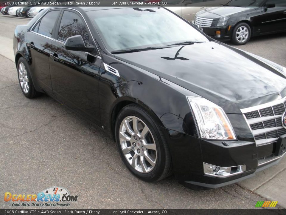 2008 Cadillac CTS 4 AWD Sedan Black Raven / Ebony Photo #4