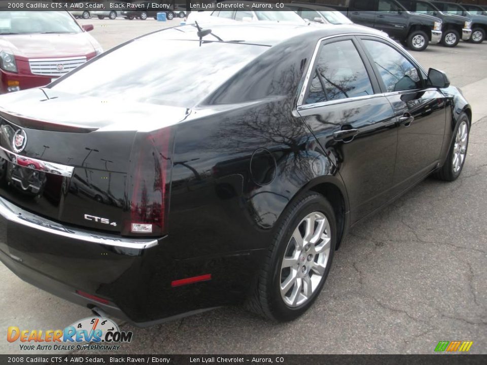 2008 Cadillac CTS 4 AWD Sedan Black Raven / Ebony Photo #6