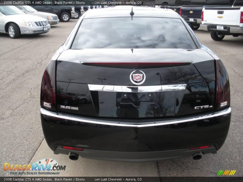 2008 Cadillac CTS 4 AWD Sedan Black Raven / Ebony Photo #7