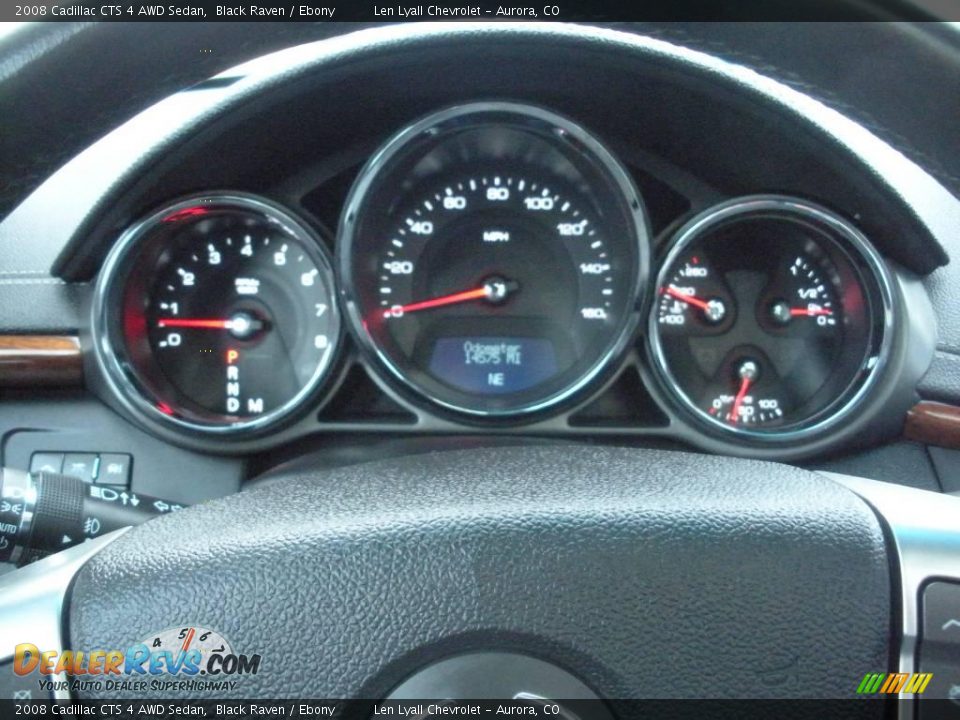2008 Cadillac CTS 4 AWD Sedan Black Raven / Ebony Photo #34