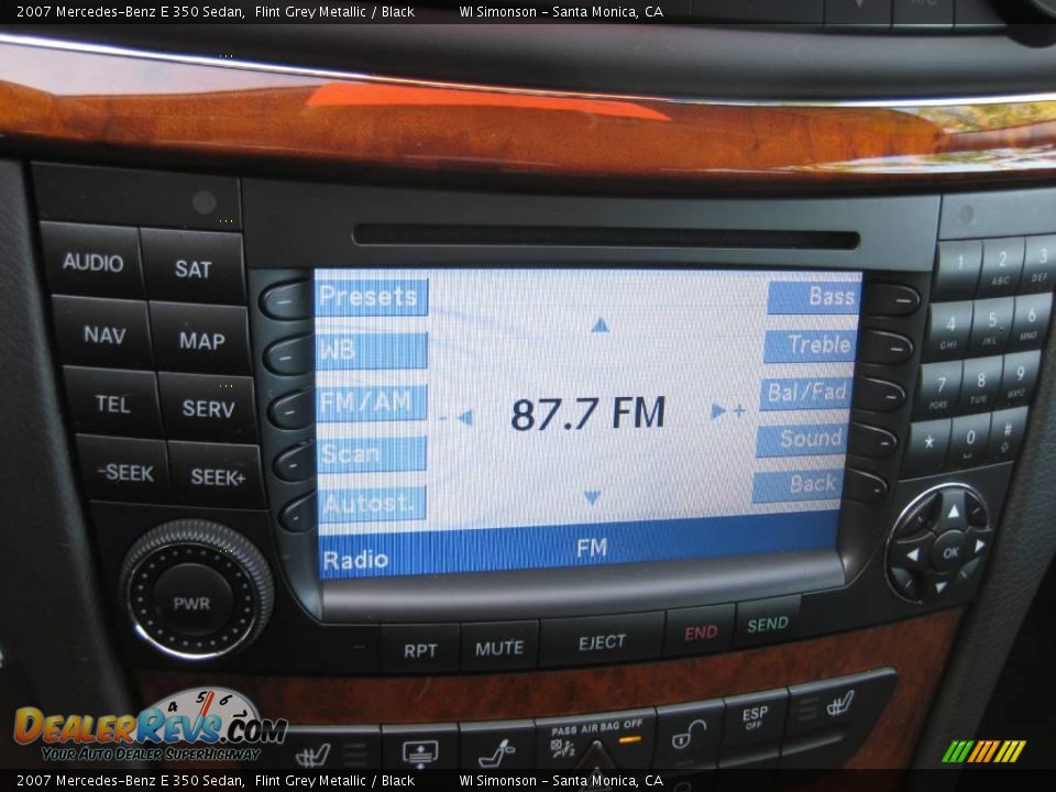 2007 Mercedes-Benz E 350 Sedan Flint Grey Metallic / Black Photo #13