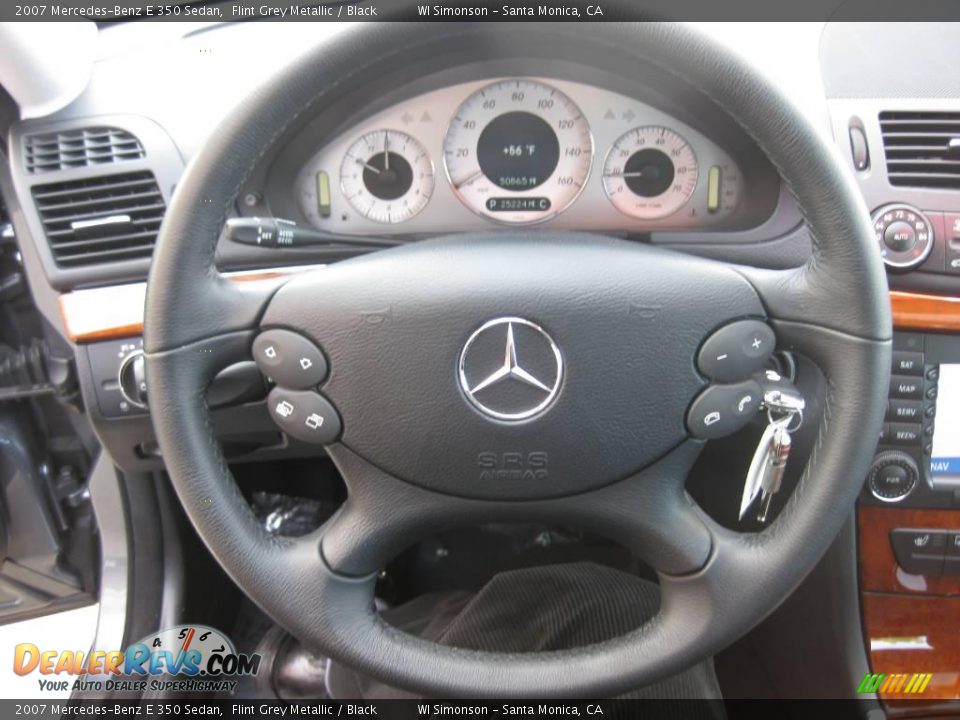 2007 Mercedes-Benz E 350 Sedan Flint Grey Metallic / Black Photo #18