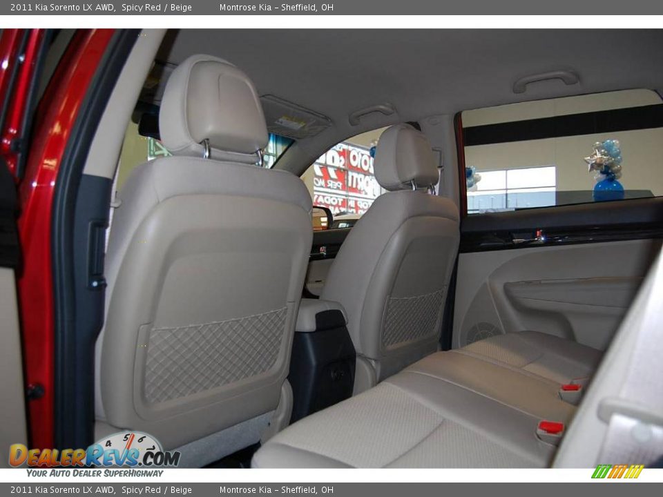 2011 Kia Sorento LX AWD Spicy Red / Beige Photo #16