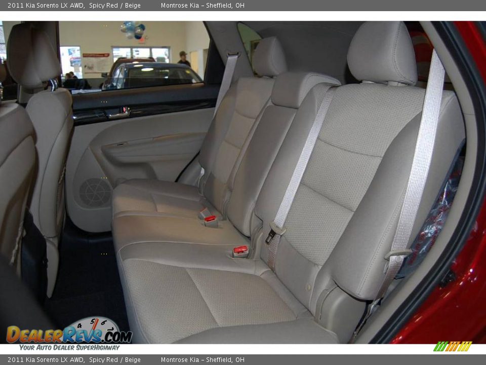 2011 Kia Sorento LX AWD Spicy Red / Beige Photo #17