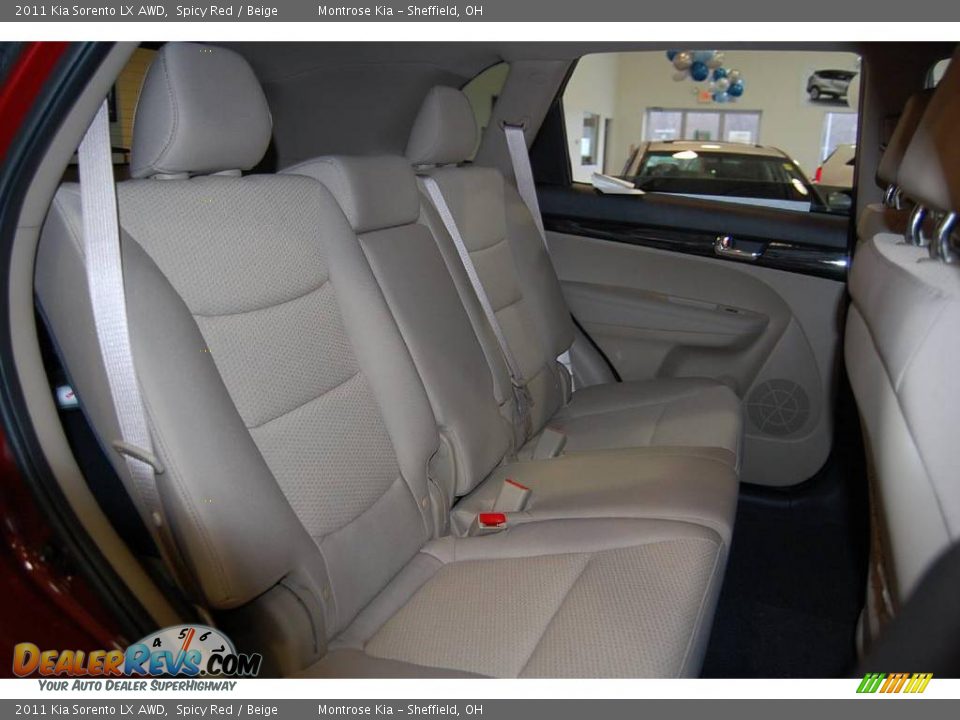 2011 Kia Sorento LX AWD Spicy Red / Beige Photo #18