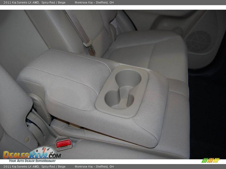 2011 Kia Sorento LX AWD Spicy Red / Beige Photo #19