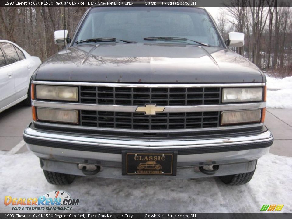 1993 Chevrolet C/K K1500 Regular Cab 4x4 Dark Gray Metallic / Gray Photo #4