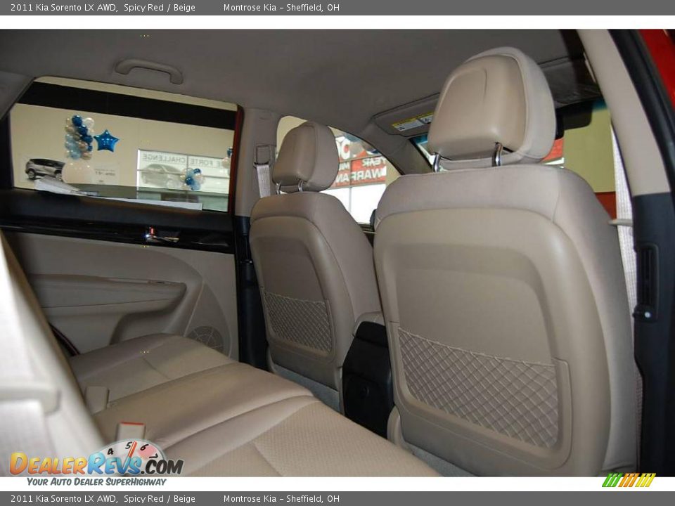 2011 Kia Sorento LX AWD Spicy Red / Beige Photo #20