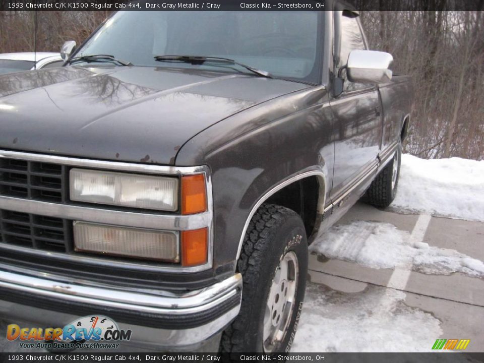 1993 Chevrolet C/K K1500 Regular Cab 4x4 Dark Gray Metallic / Gray Photo #5